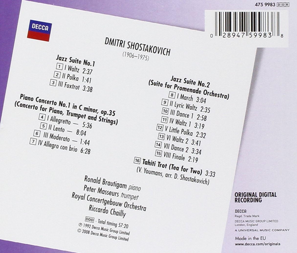 Shostakovich: The Jazz Album