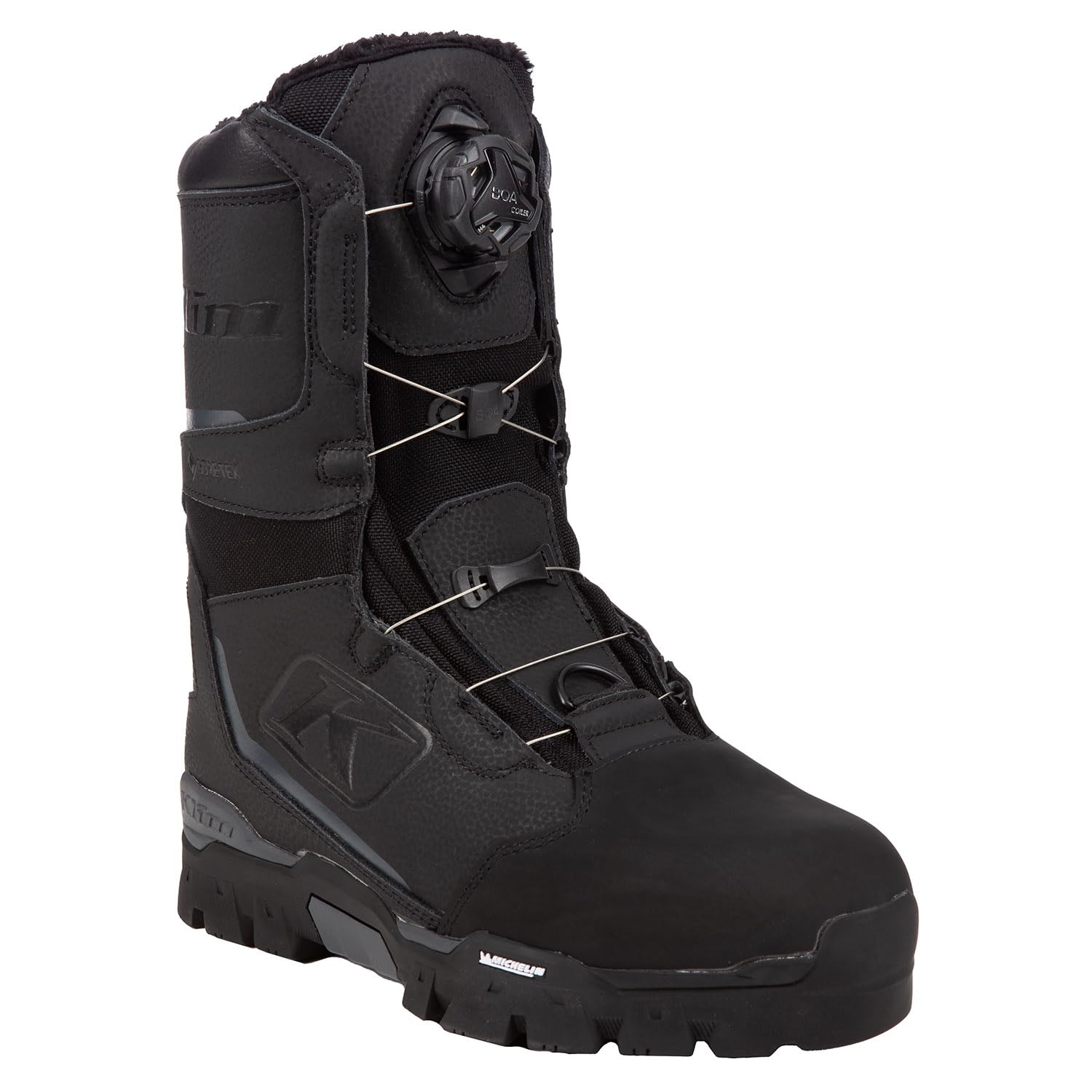 KLIM Women's Aurora GTX BOA Winter Snowmobile Boots Size 7 - Black - Asphalt