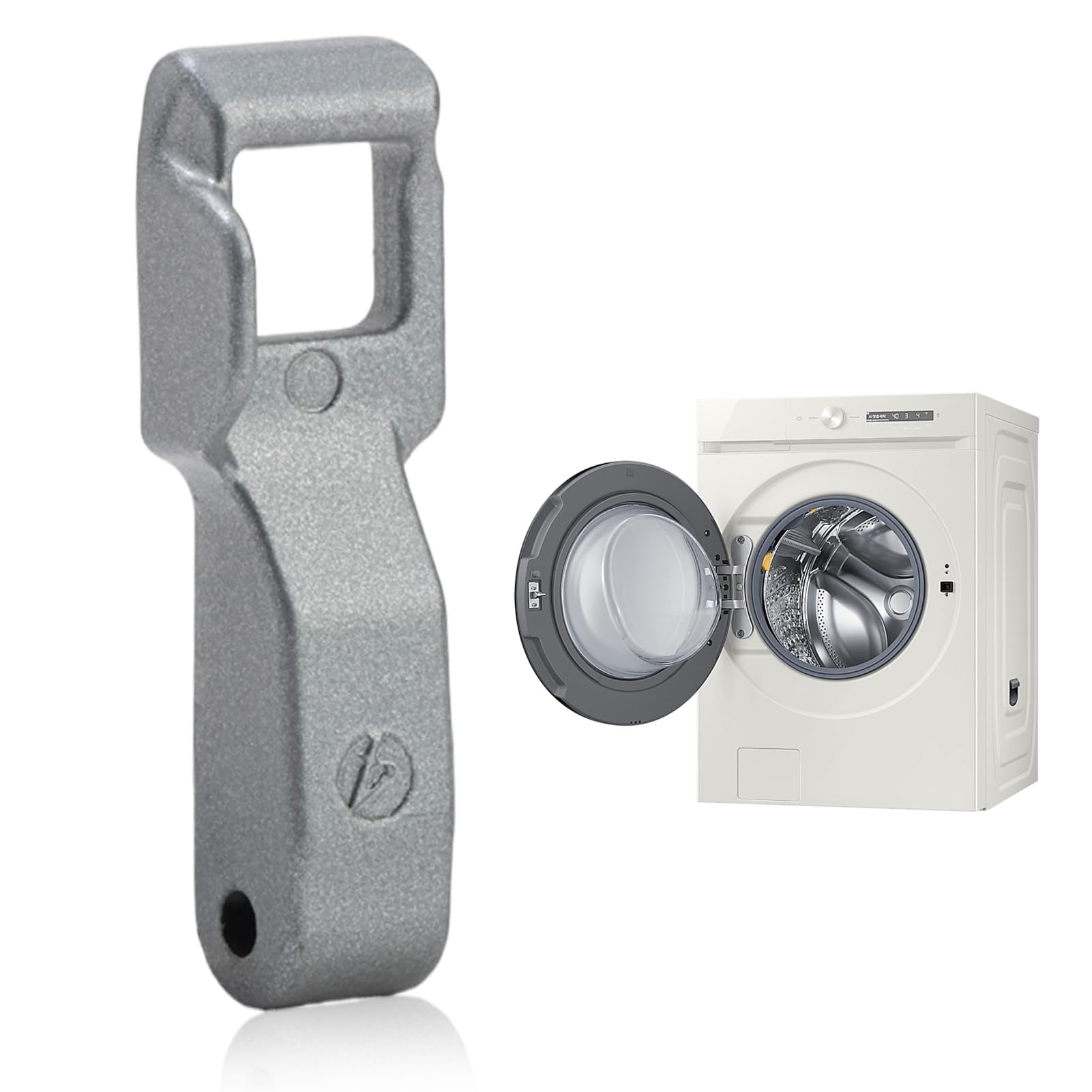 Gancio Porta Con Blocco Per Lavatrice LG - Ricambio Originale MFG63099101 AGF77417823 MFG62579002 - Compatibile Con Carica Frontale - 4
