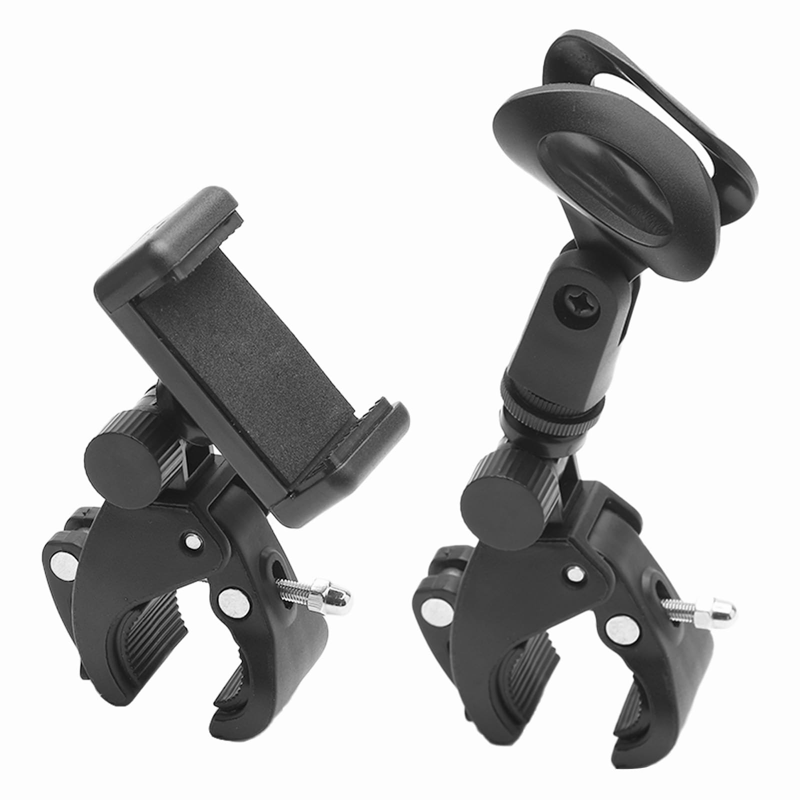 APOMOONS Mic Stand Phone Holder Clip 180° Rotation Flexible Microphone Arm Mount Clamp for all Handheld Transmitters Microphone Holder