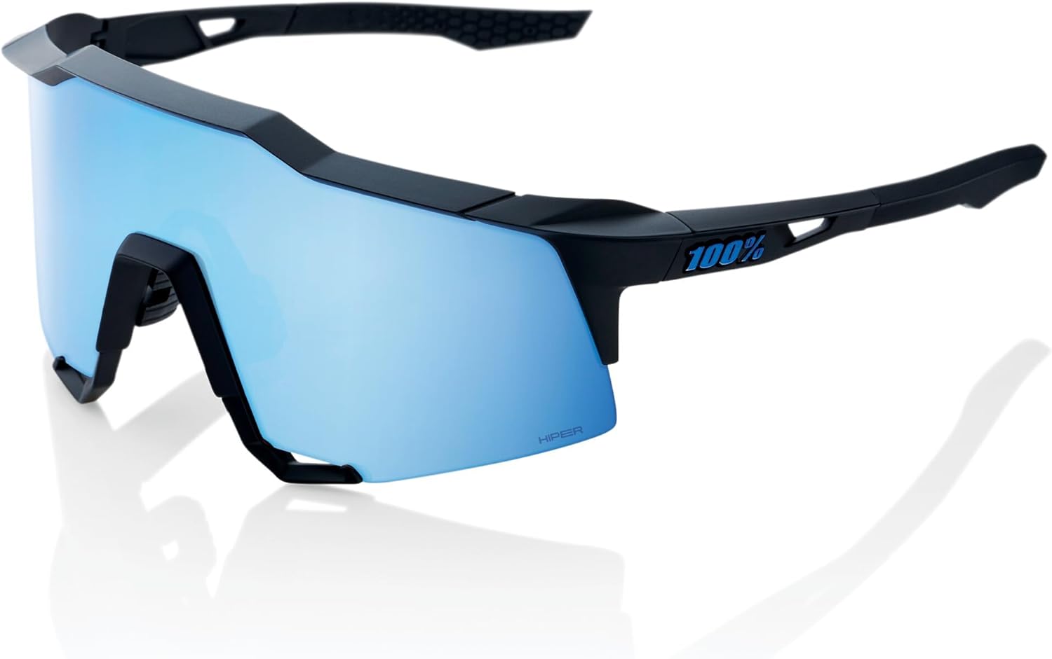 Matte Black -Hiper Blue Multilayer Mirror Lens