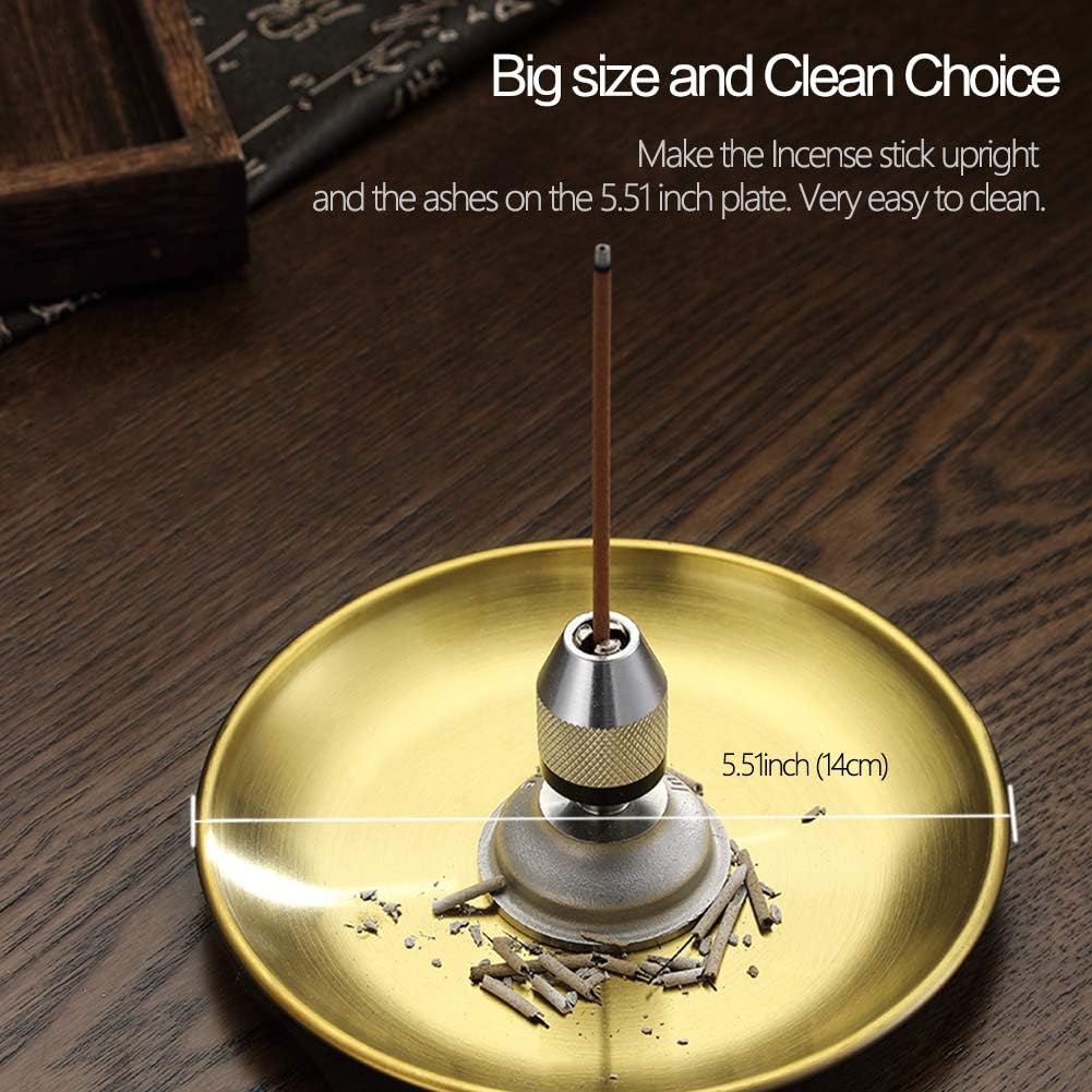Adjustable Incense Holder Wide Suitable Range Incense Holder, Gold