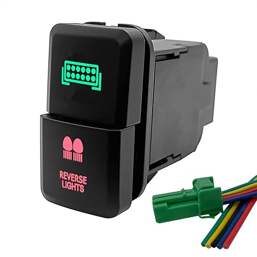 Miniatura 14 de Compresor de aire y Interruptor de botón doble de bloqueo de diferencial trasero para Toyota Tacoma Prado Fortuner Hilux 39mm X 21mm