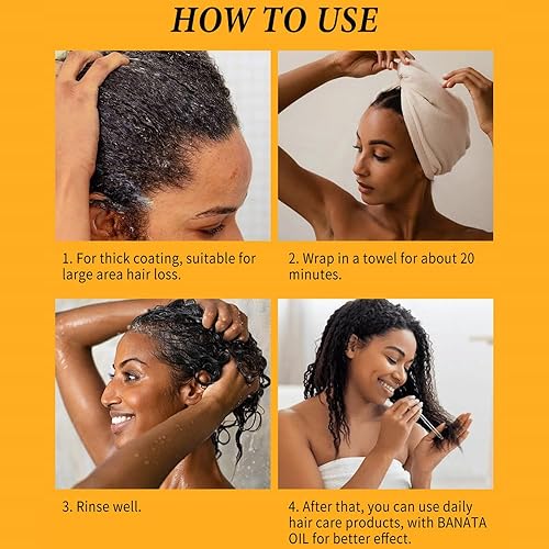 Miniatura 4 de Mysense Aceite de Batana para el crecimiento del cabello y acondicionador profundo, orgánico, con aceite de ricino, para hombres y mujeres,