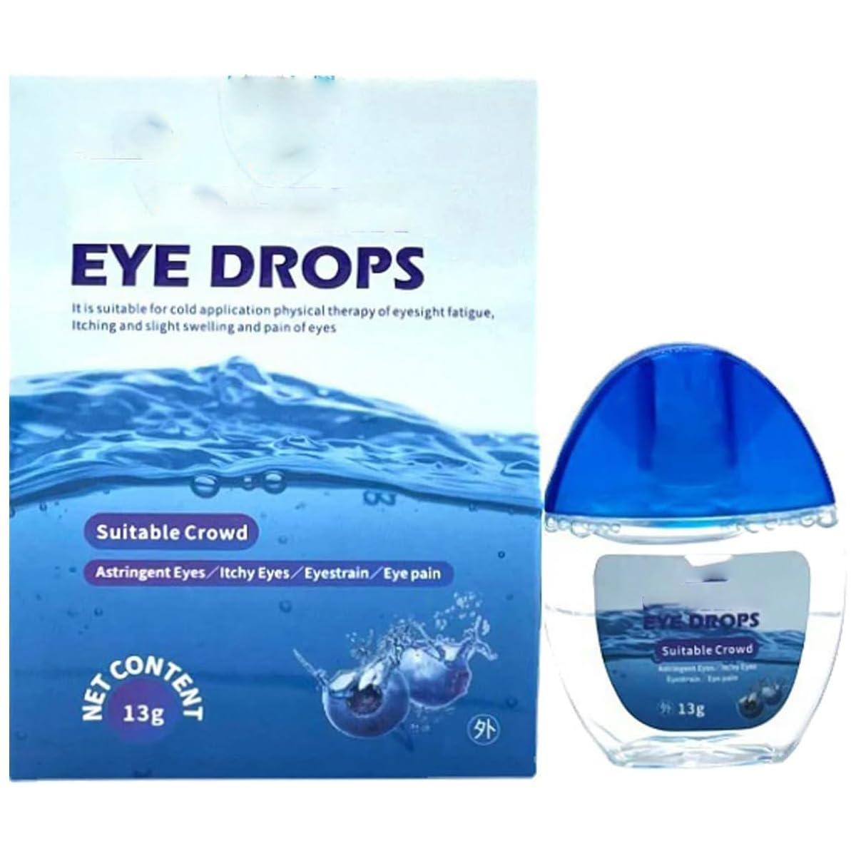 Blue-Berry Eye Drops for Clear Vision Relieve Fatigue (1pcs)