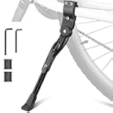 Bike Kickstand Adjustable Aluminium Alloy Bicycle Kickstand Bike Side Kickstand Fit for 22