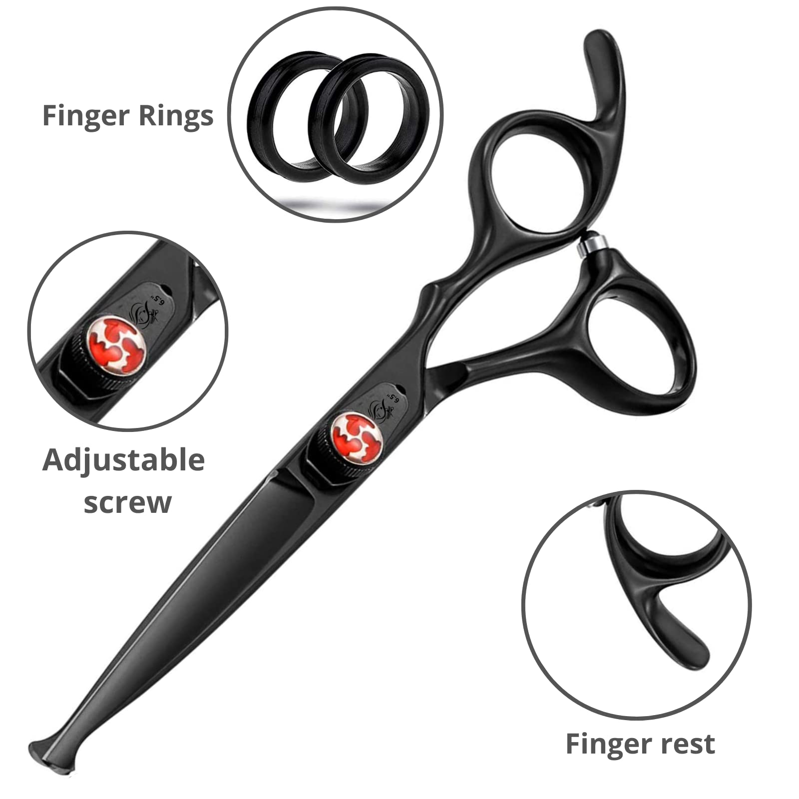 Glamified Glam 6.5” Essentials Bull Nose Safety Scissors - Image 4