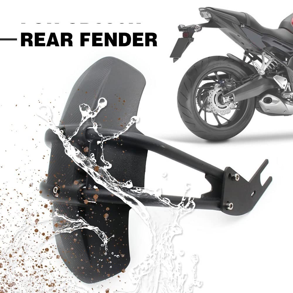 Garde-Boue Moto Pour CB650R CB650F CB125R CB300R - Protection Arrière Noire ABS Contre Éclaboussures