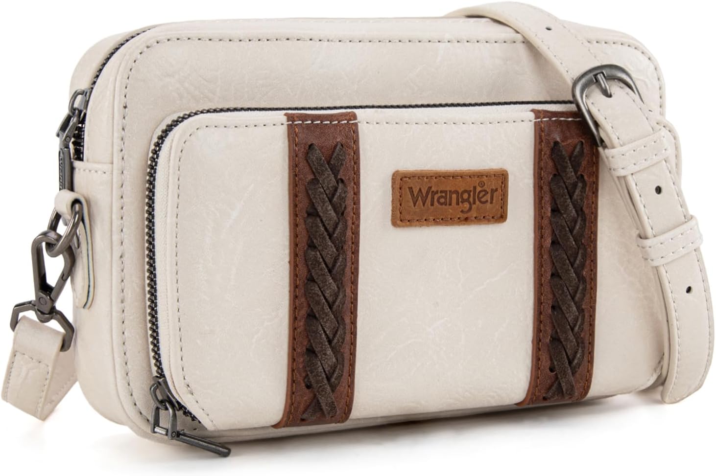 Wrangler Crossbody Bag for Women Shoulder Purse Small Multi Pocket Crossover Bag with Adjustable Strap