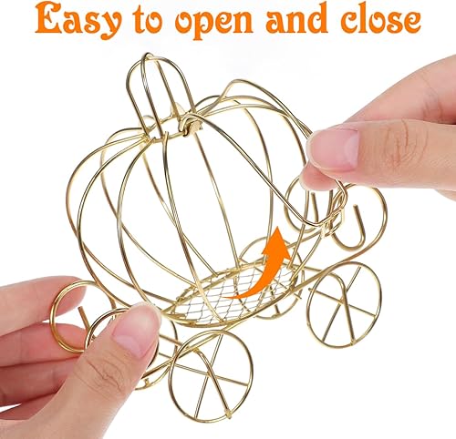 Miniatura 4 de 6 cajas de caramelos de calabaza de Halloween, cajas de dulces para fiesta de Halloween, suministros de centro de mesa de boda