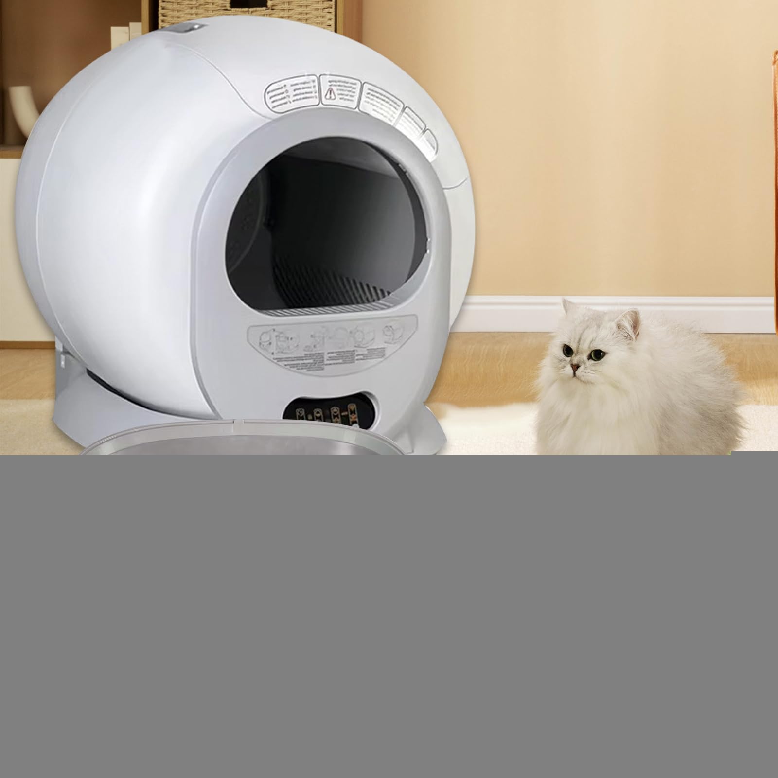 predolo Tappetino per Lettiera per Gatti Riutilizzabile 50 X 45 X 1 Cm, Rivestimenti per Lettiere per Gatti, Tappetino Di Base Con Meno Sprechi, Supporto Inferiore per Lettiera per Gattini