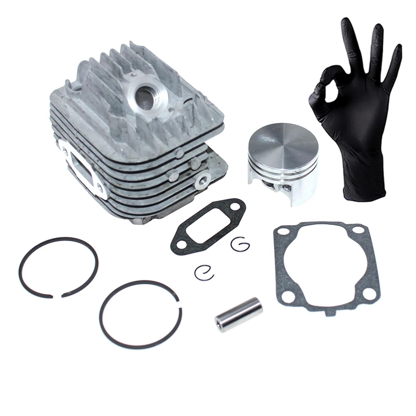 Dingmao Cylinder Piston Kit Compatible For Sthil 020 020T MS200 MS200T MS200Z MS200T-Z MC-200 Chainsaw