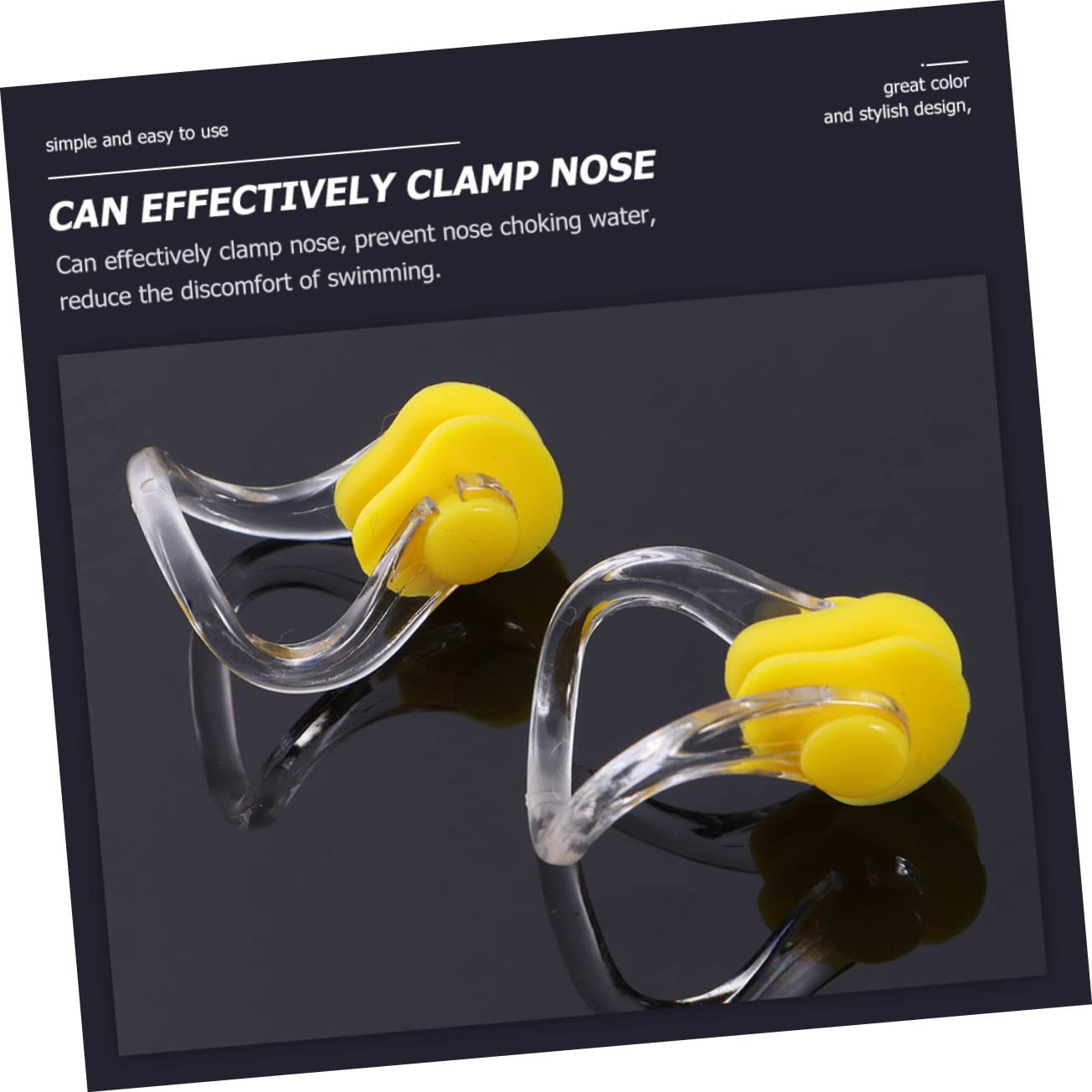 UPKOCH Pinzas para Nariz De Natación Impermeables Accesorios para Natación Protección Nasal para Surf Ducha Y Acuáticos
