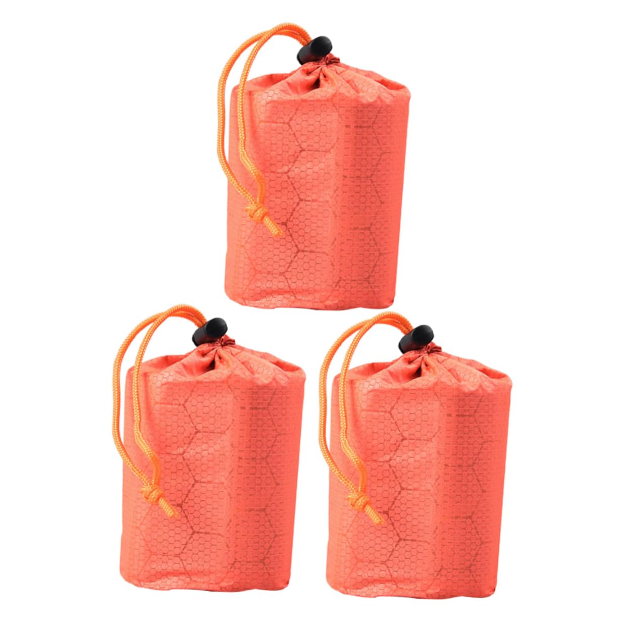 Gogogmee Travel-Friendly 3-Piece Sleeping Bag Storage Bag Set Waterproof Drawstring for Campfire Hiking Trekking Sack Outdoor Gear Adventure String Camper's Storage