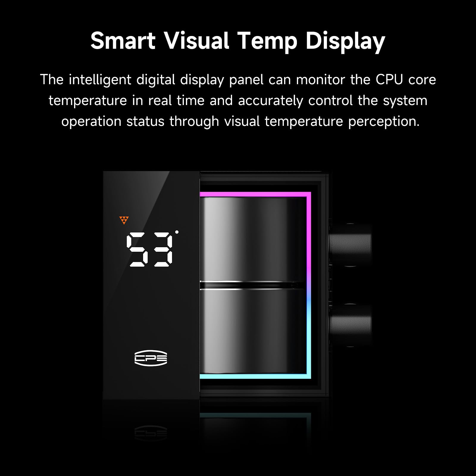 Amazon.co.jp: PCCOOLER CPS DS360Pro デジタル一体型CPU水冷クーラー