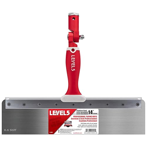 LEVEL5 14" Offset Knife, 0.6mm STIFF Stainless Steel Blade | Soft-Grip Handle | 5-386