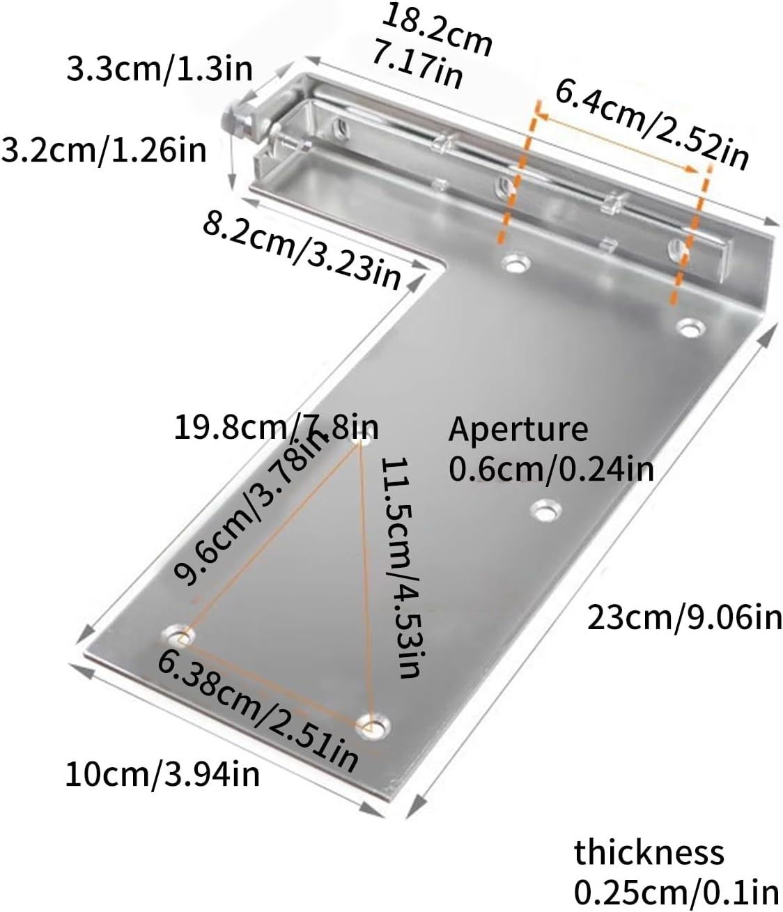 Sturdy Stainless Steel Invisible L Shaped Hanging Brackets Home Accessory for Discreets and Strong Cabinet Stainless Steel Hanger