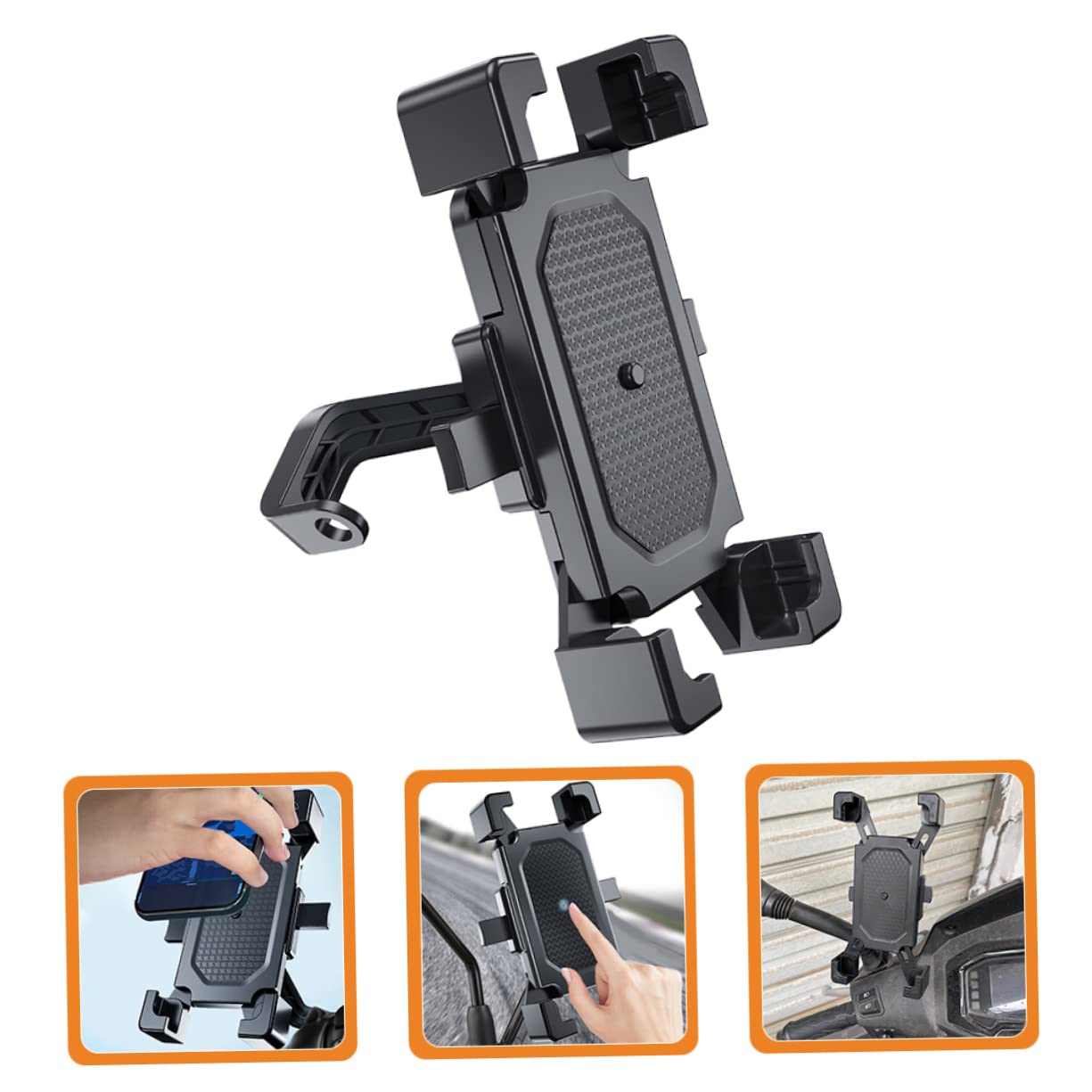 2pièces Support De Téléphone pour Vélo Et Rétroviseur Étanche Et Pratique pour Scooter Et ATV