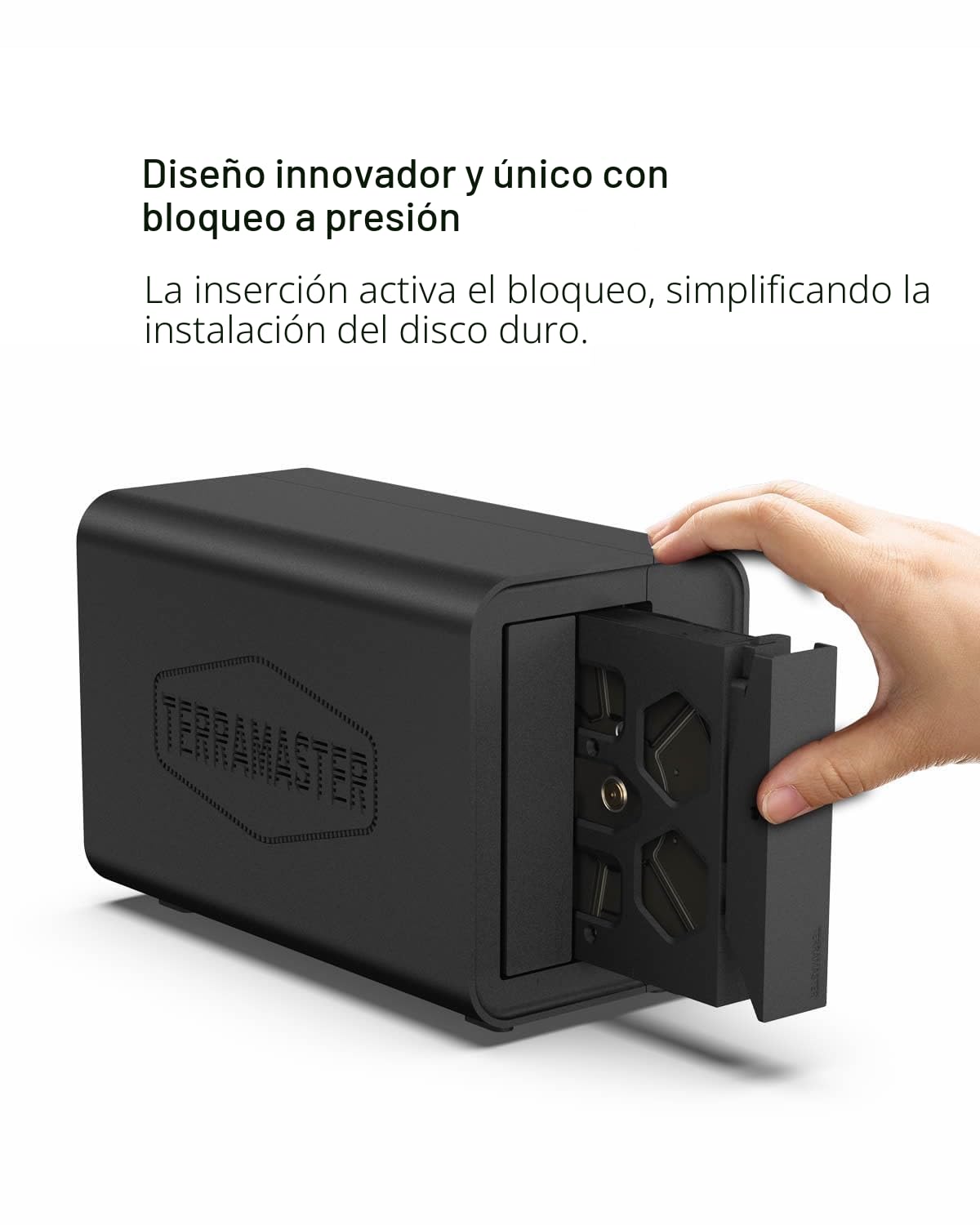 TerraMaster D2-320 USB 3.2 (Gen2) 10 Gbps de Almacenamiento Externo para Disco Duro Externo Soporte Raid 0/1/Single/JBOD (sin Disco Duro)