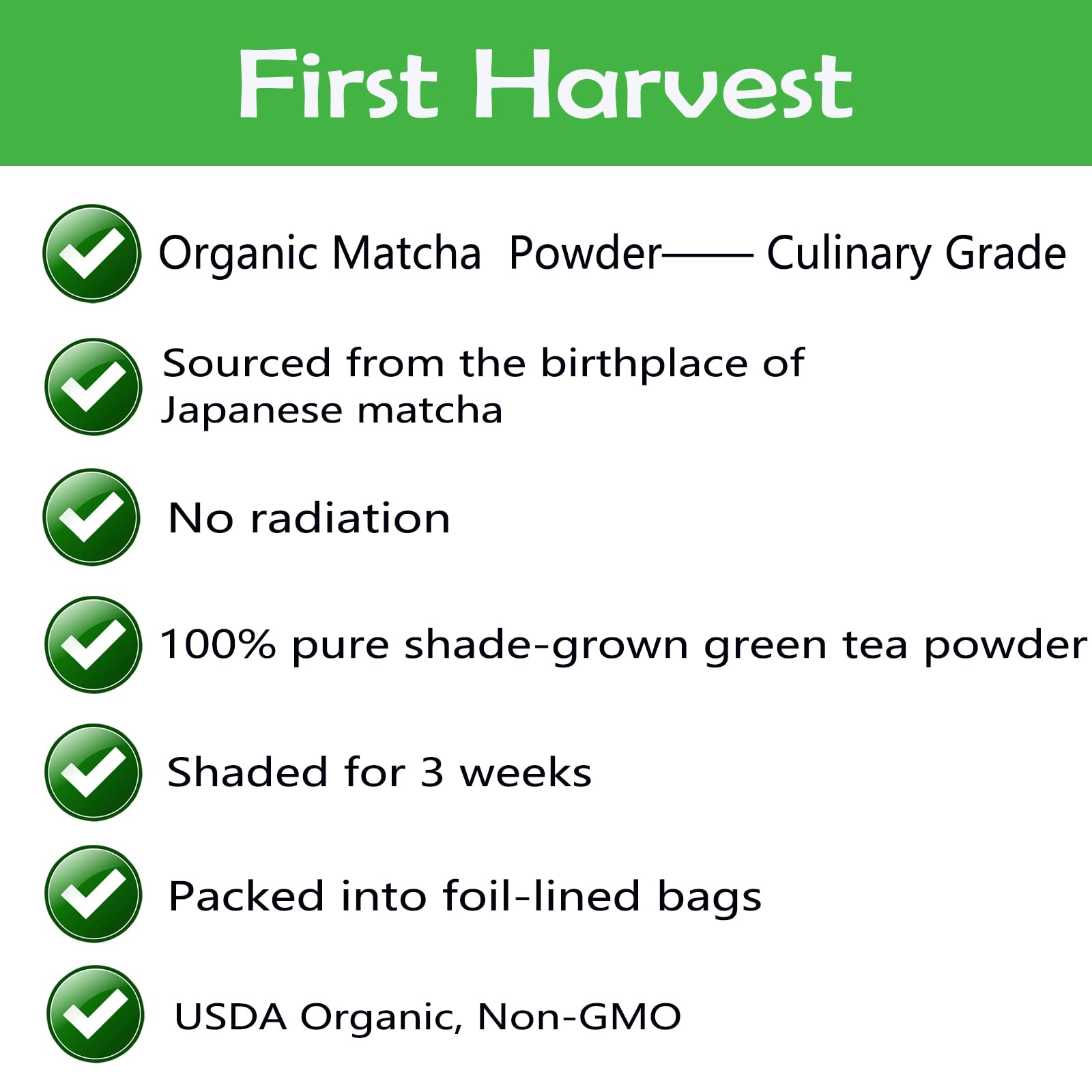 CAMEL Certified Organic Matcha Green Tea Powder Matcha Culinary Grade 4 oz First Harvest Pure Matcha Powder Unsweetened — view 2