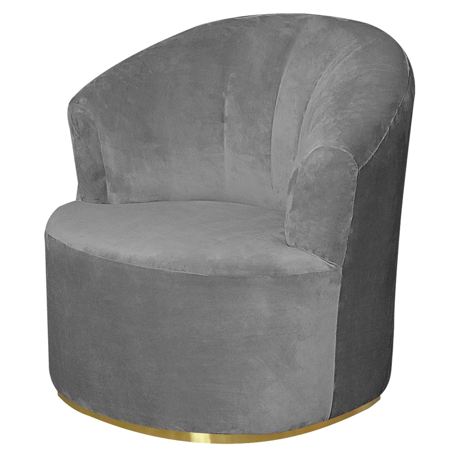 Housse de chaise ronde moderne en velours doux de qualité