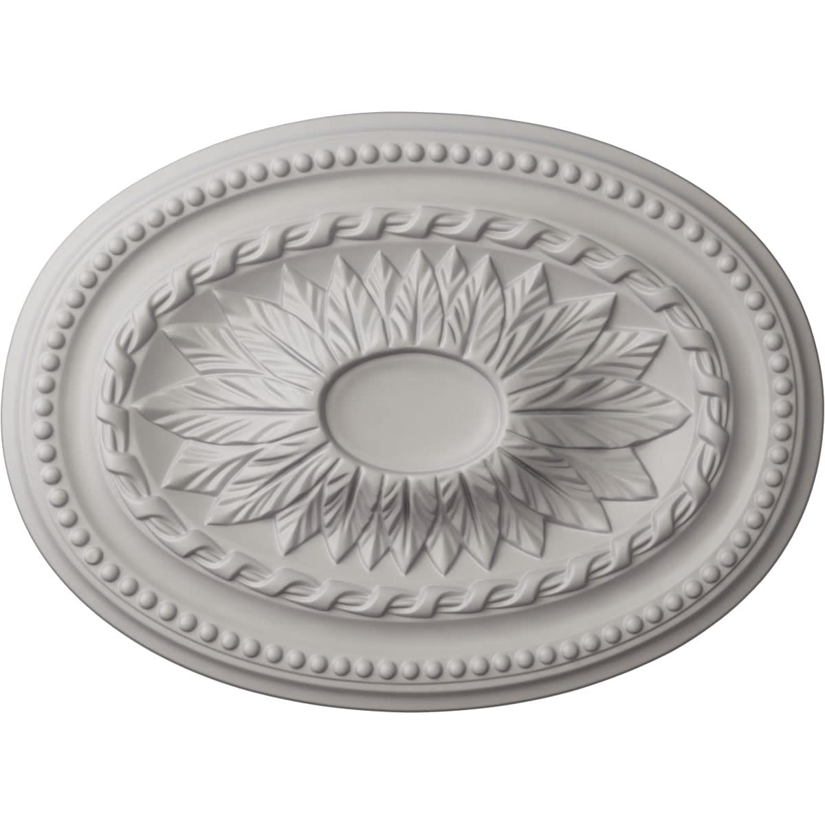 Ekena Millwork CM18SAUWF Saverne Ceiling Medallion, Ultra Pure White