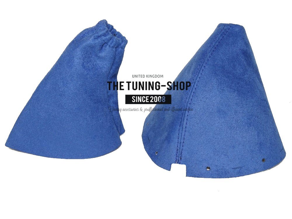 The Tuning-Shop FITS Nissan 350Z 2002-2008 Shift & E Brake Boot Blue Suede