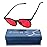 Sleep ZM 100% Blue + Green Light Blocking Glasses for Women + Men - Better Sleep + Anti Eye Strain Protection - Computer Screens & Gaming - Black Oracle - Night-timeMax Red Lens