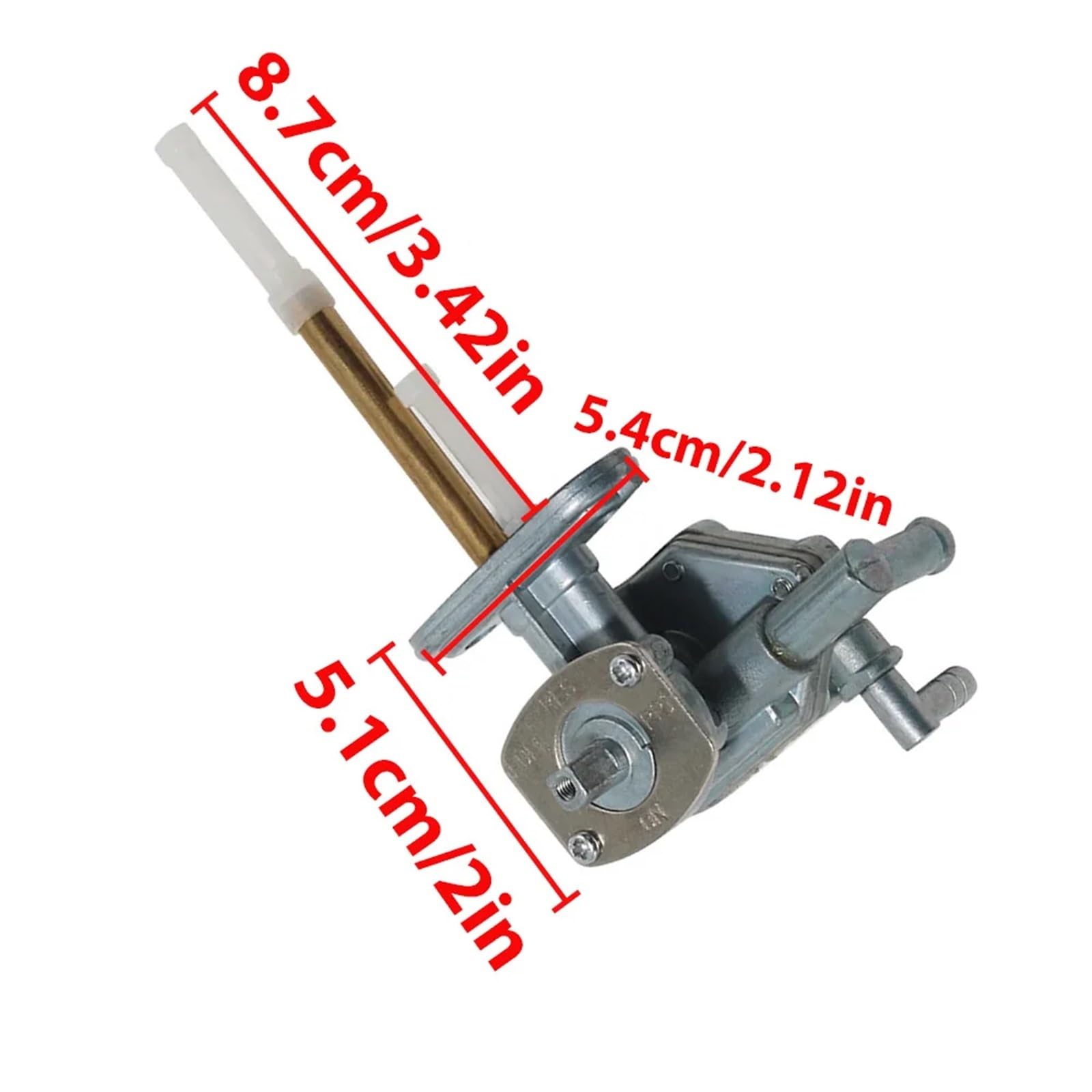 Kranik paliwa do motocykla Pasuje do Suzuki GSF600 Bandit 1995-2004, zawór paliwowy ze stopu cynku i gumy, zawór kranowy 44300-26E01 44300-26E00 Benzyna Petcock