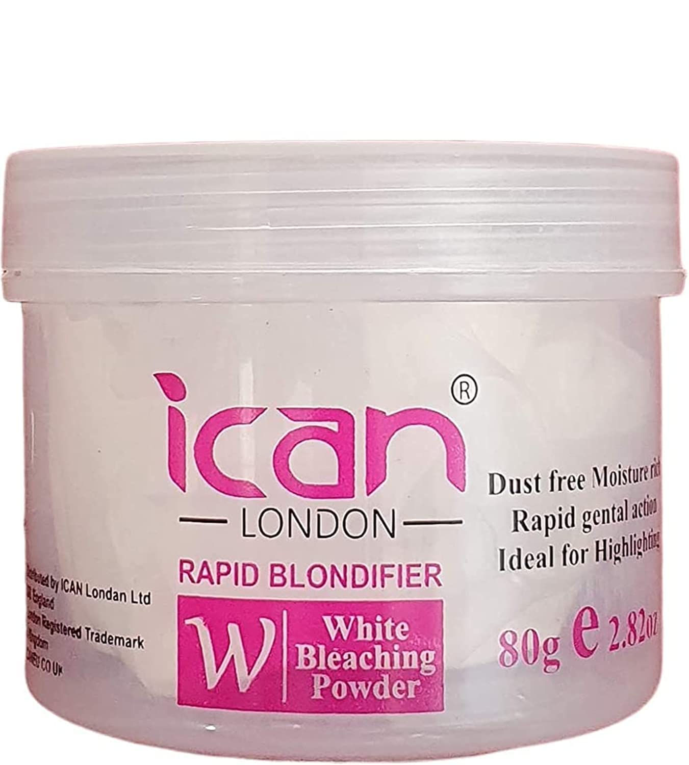 ICAN LONDONPROFESSIONAL SALON FORMULA RAPID WHITE BLEACHING POWDER 80G