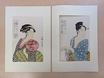 Amazon.co.jp: 『歌麿名作撰』(手摺浮世絵木版画全30枚揃)昭和40年