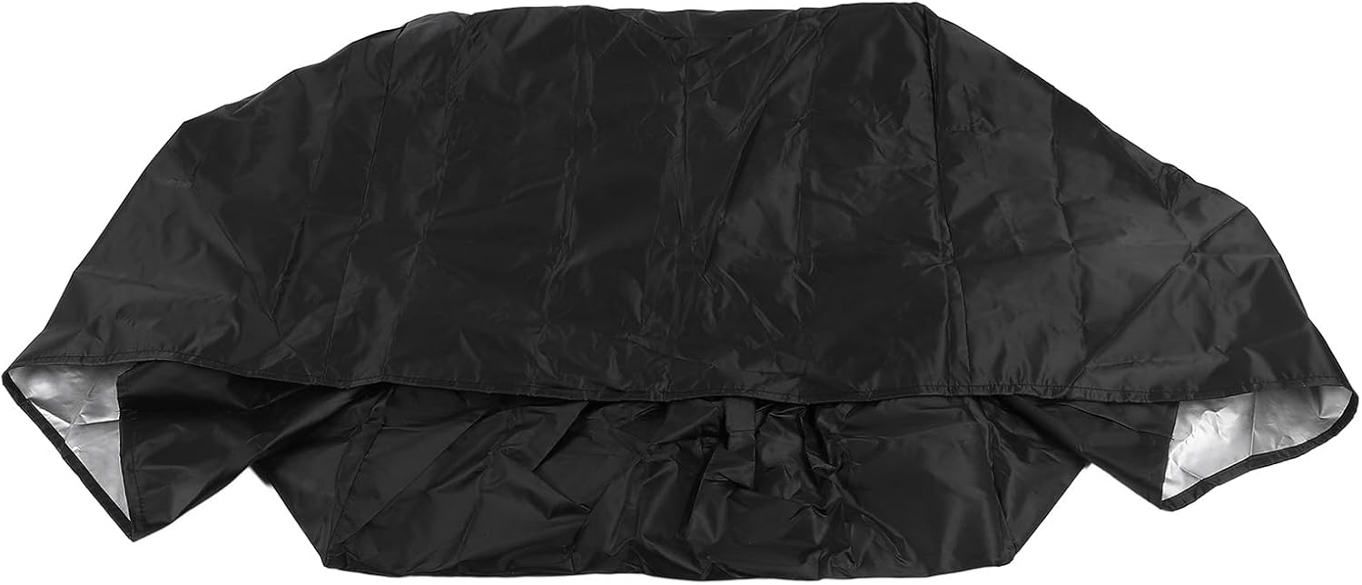 Pool Heat Pump Cover, 420D Oxford Silver Coated Pool Heater Winter Cover with Zip Design, Adjustable Strap, Full Against Winter Rain, Snow, Debris, Pool Equipment Cover