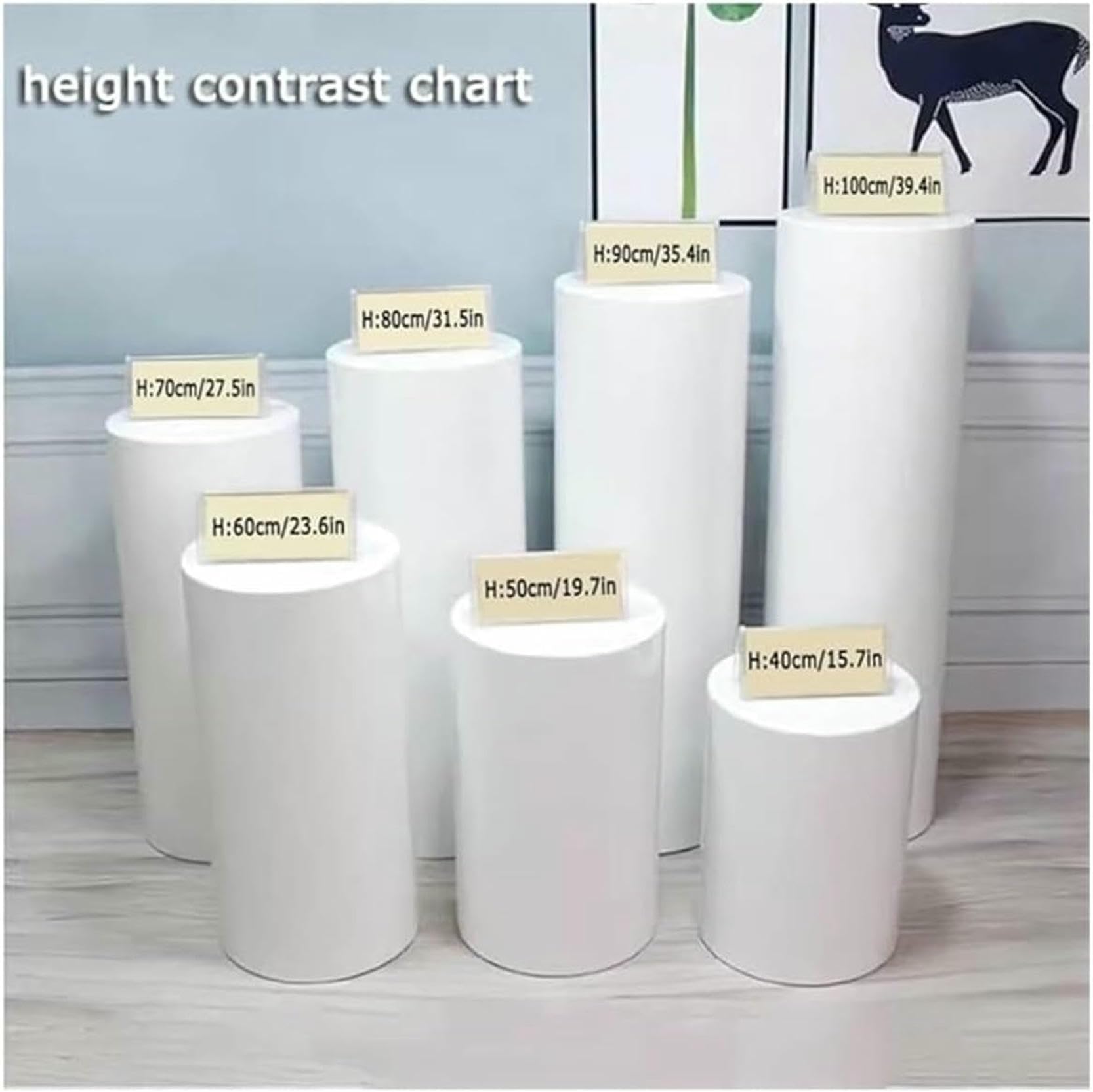 Risers De La Boutique Bridal Risers Round Round Display, Décor D'événements Affichage Plinth Stands, Vêtements/Bridal Shop Platform Risers pour Mannequin/Chaussures/Sacs