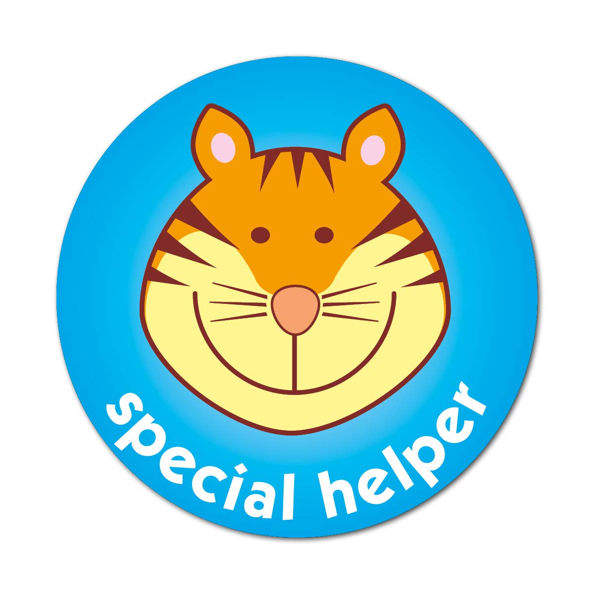 Sticker Factory Tiger - Special Helper Stickers 38mm (Pack of 75 ...