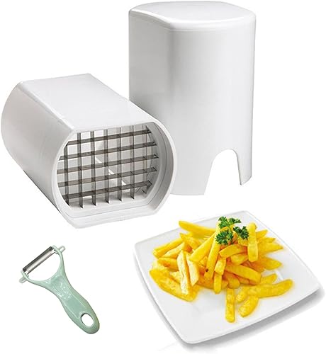 Cortador multifuncional de acero inoxidable para papas, zanahorias, pepinos, cebollas y más, cortador manual para tiras uniformes y corte natural