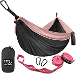 Gold Armour Camping Hammock - Portable Hammock Single Hammock Camping Accessories Gear for Outdoor Indoor Adult Kids, USA Based Brand