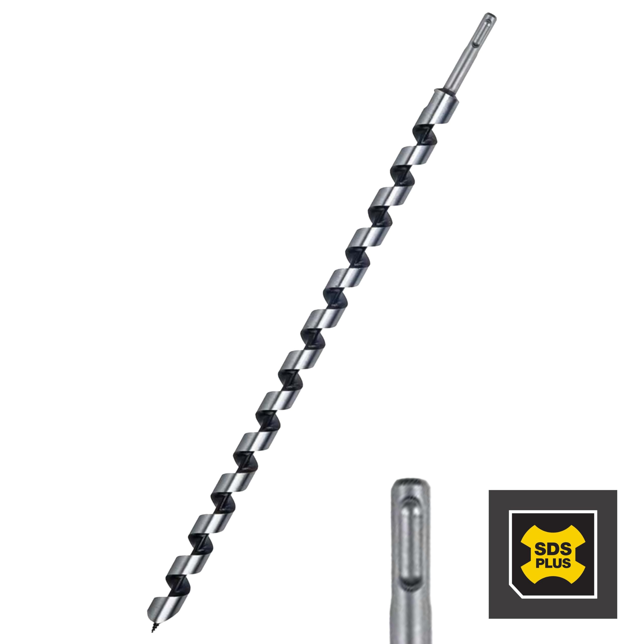 Broca de taladro SDS Plus de 61/64 x 20 pulgadas para madera | Broca de perforación de 24 x 500 mm de largo para madera blanda y dura, plástico, paneles de yeso y materiales compuestos | MESA DIAMOND®