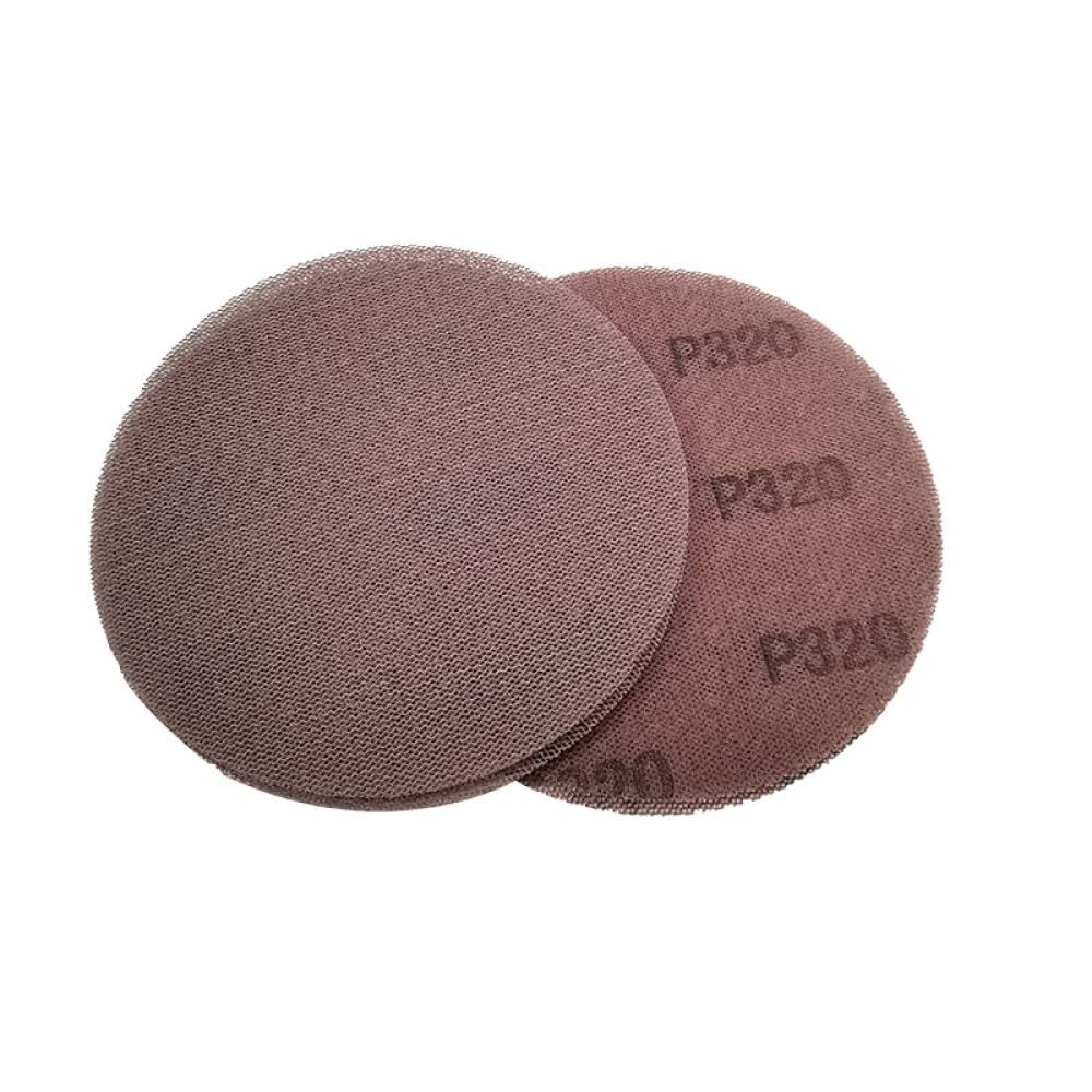 Discos de lijado de malla libre de polvo gancho， 10 discos de lijado de malla de 5/6 pulgadas con gancho y bucle, discos abrasivos sin polvo, papel de lija afilado antibloqueo for madera de automóvil(