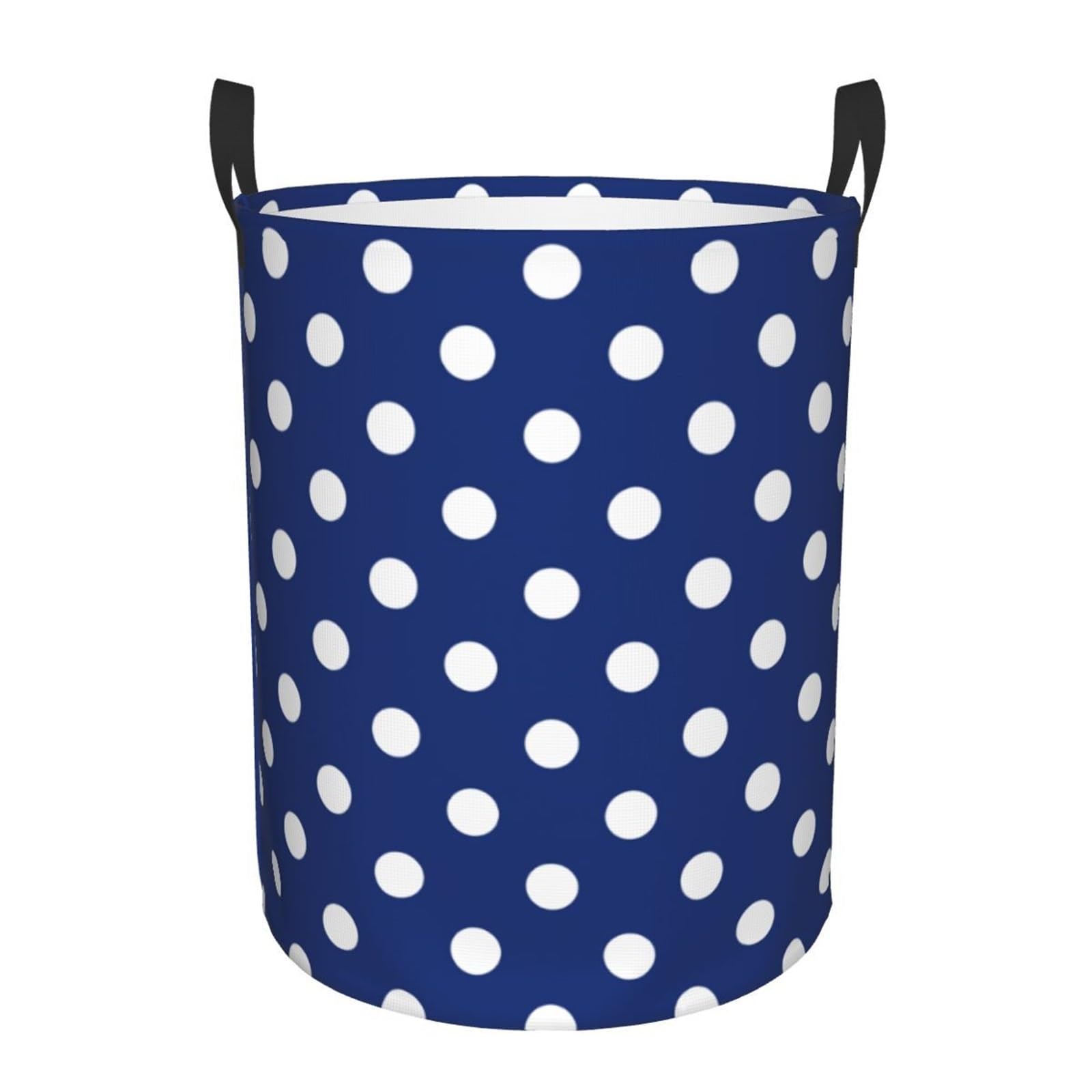 Fabric laundry hamper Polka Dots Pattern Laundry Basket Foldable Clothes Hamper Storage Bin for Family(Color5,42x34 cm)