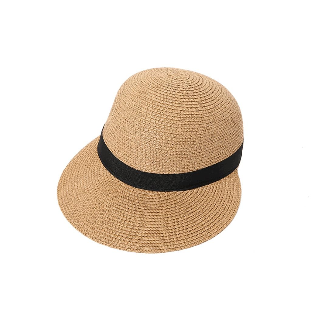 Chapeau pare-soleil femme en paille - Protège du soleil à la plage sans tenir chaud en été