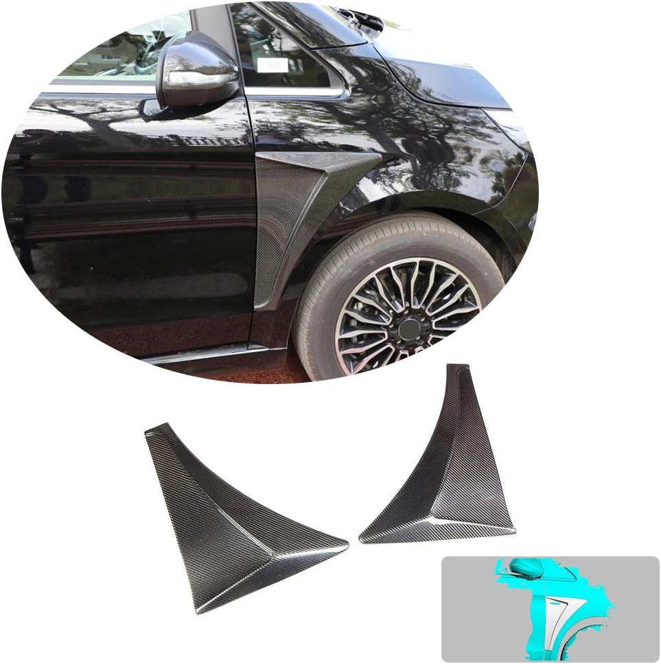 Side Fender Vent fits Mercedes Benz Vito V Class W447 V220d V250 Mini Passenger Van 2016-2018 Factory Outlet Pure Dry Carbon Fiber CF Front Air Intake Scoop Cover Trim