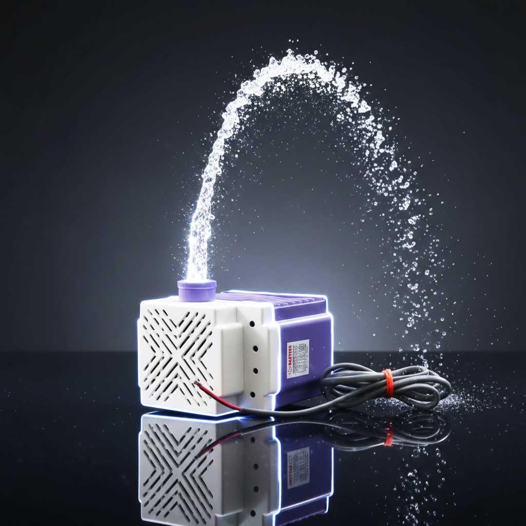NISKANET 18W Submersible Water Pump | 1.85m Lift | 220–240V |Copper Winding |Water Pump for Air Coolers, Fountains, Ponds & Aquarium Use with Pipe Connectors & Electrical Insulation Tape ML-1 4