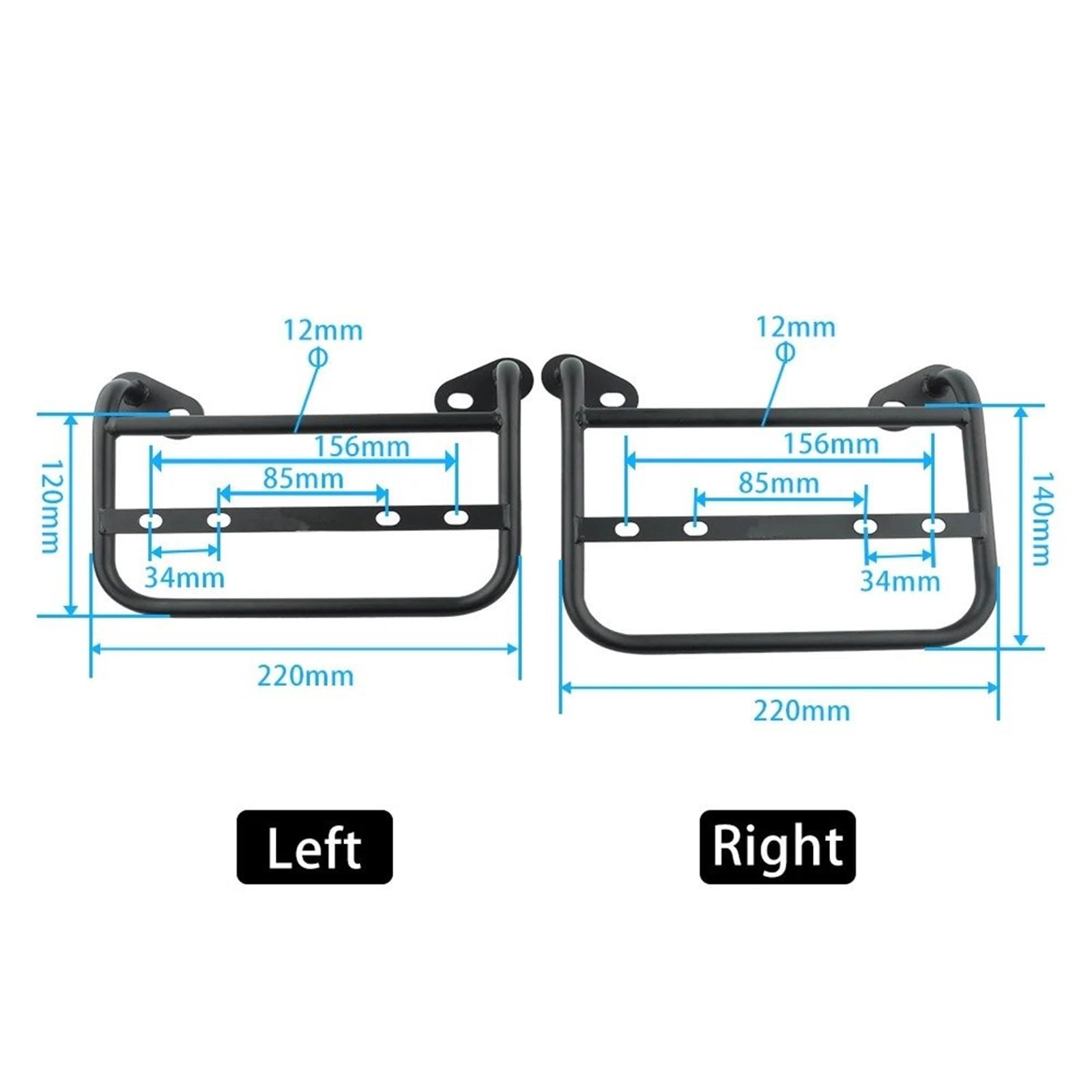Supporto Portapacchi Moto Per R12 24-25Borsa Laterale Per Borsa Laterale