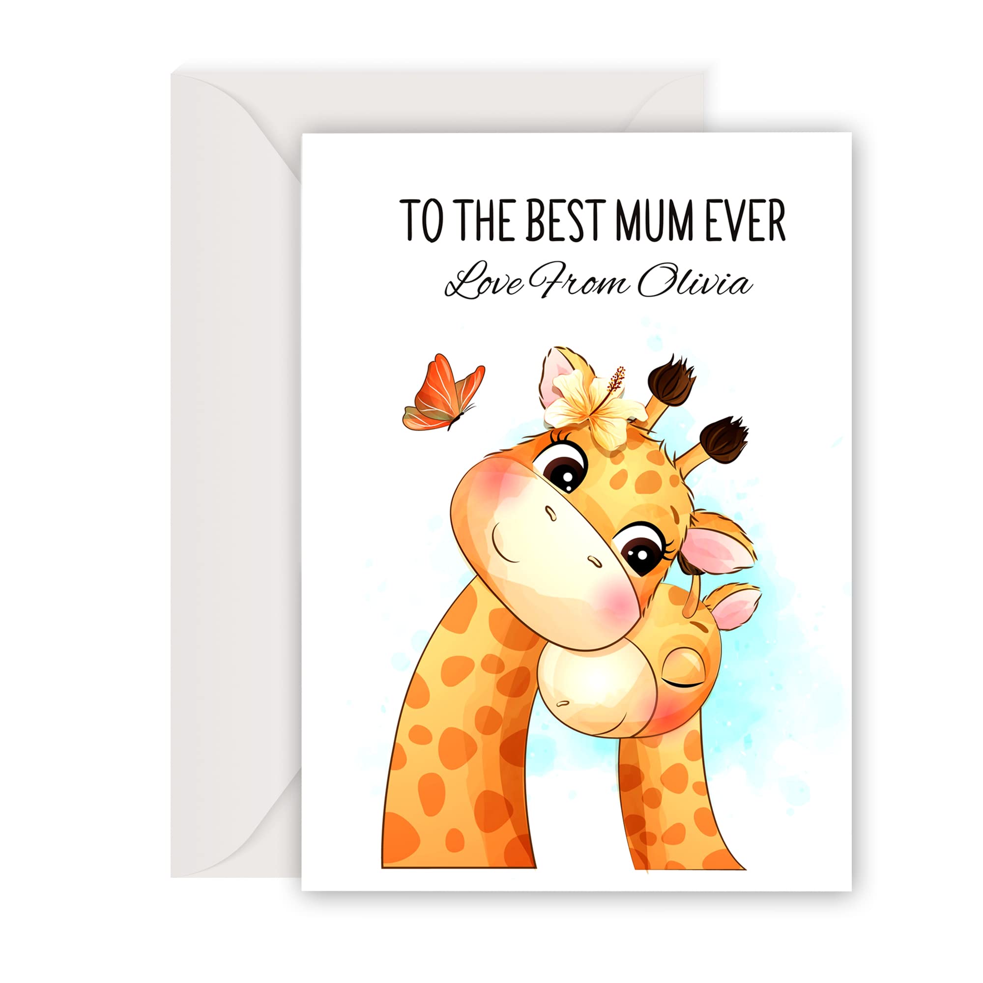 Personalised Mothers Day Card Gifts for Mum Custom Mothers Day Gifts from Daughter Son for Women Her Mum Grandma Mom Mama Mummy Grandmother Aunt(Design 3)
