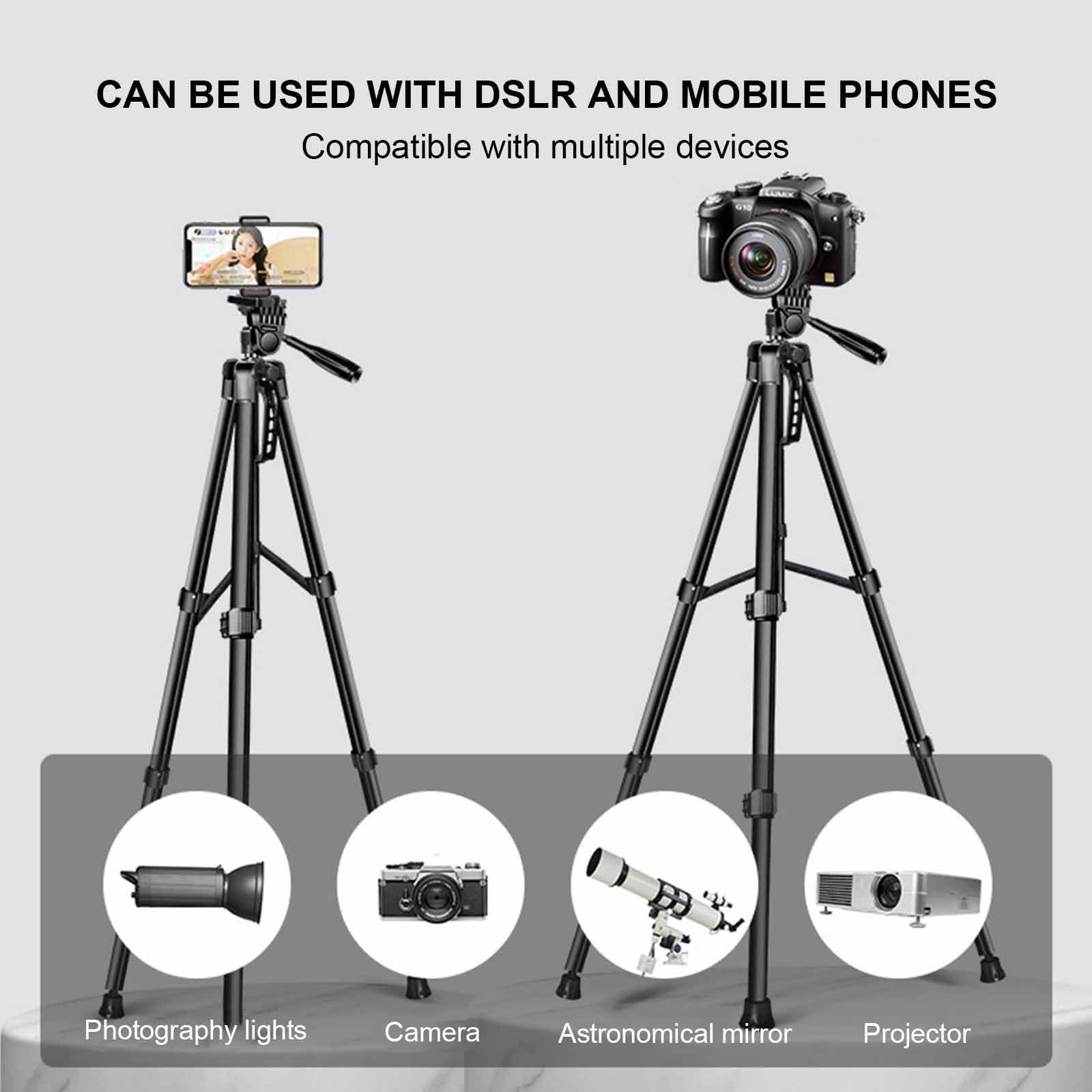 Trípode profesional resistente para cámaras DSLR, prismáticos y telescopios, diseño compacto de viaje para fotógrafos y entusiastas del aire libre