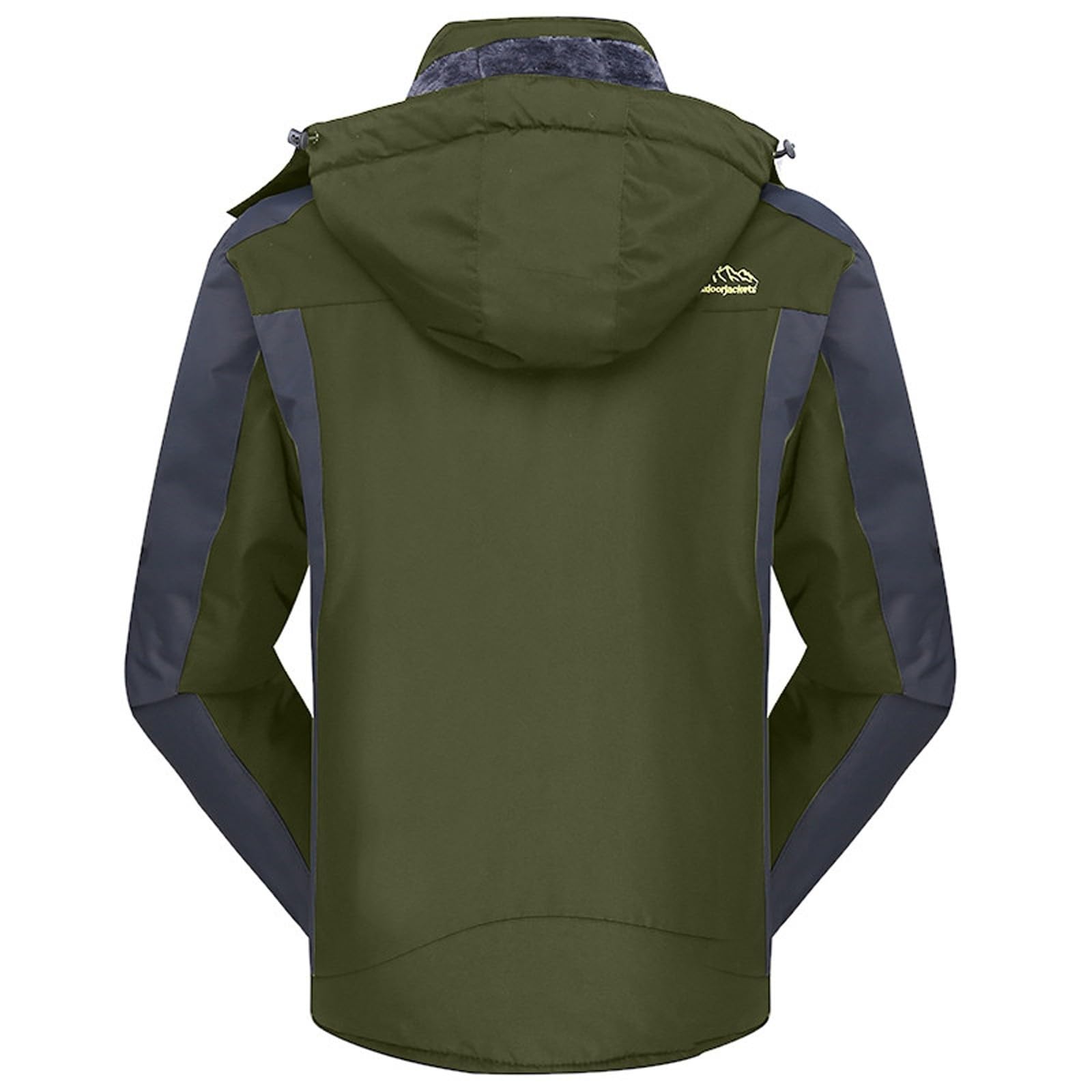 Giacche impermeabili da uomo giacca da trekking da uomo giacca invernale calda in softshell giacche in pile giacca da campo con zip intera giacca da campo con cappuccio staccabile giacca a