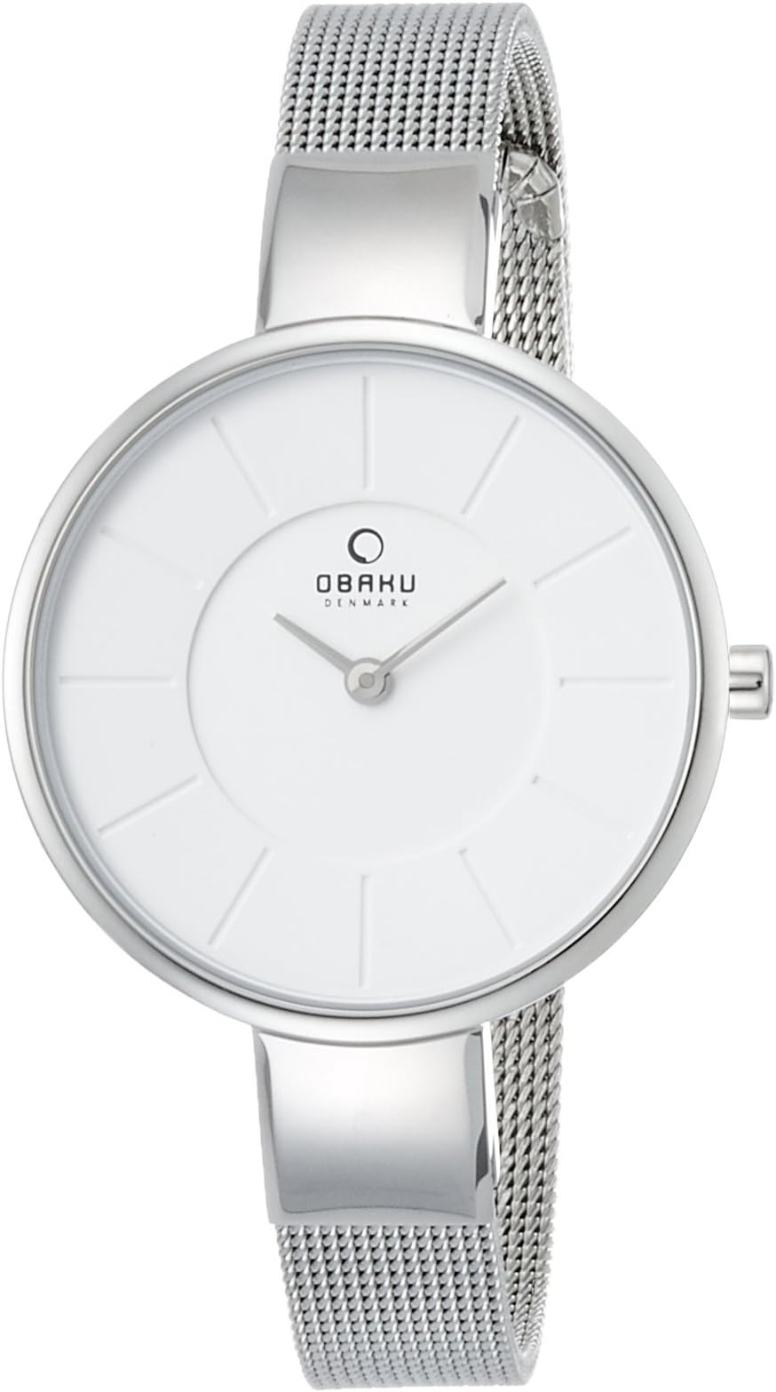 Women's Sol-Steel Classic Collection Analog Watch with 2 Hands Movement | Stainless Steel Mesh Band and Rose Gold Coated Case | 3 ATM Water Resistance Wrist Watches | Designed in Denmark