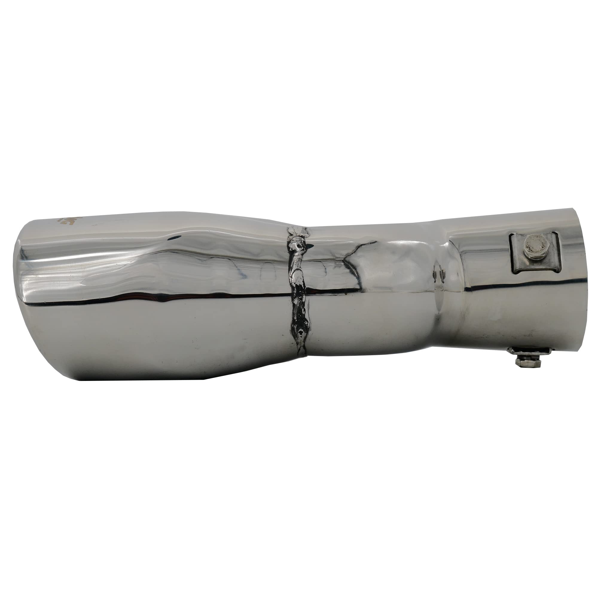 Simoni Racing Cola de Tubo de Escape Deportiva Doble Ovalada/Inclinada Acero Inoxidable - 167x67xL220mm - Montaje 37->57mm - Derecho