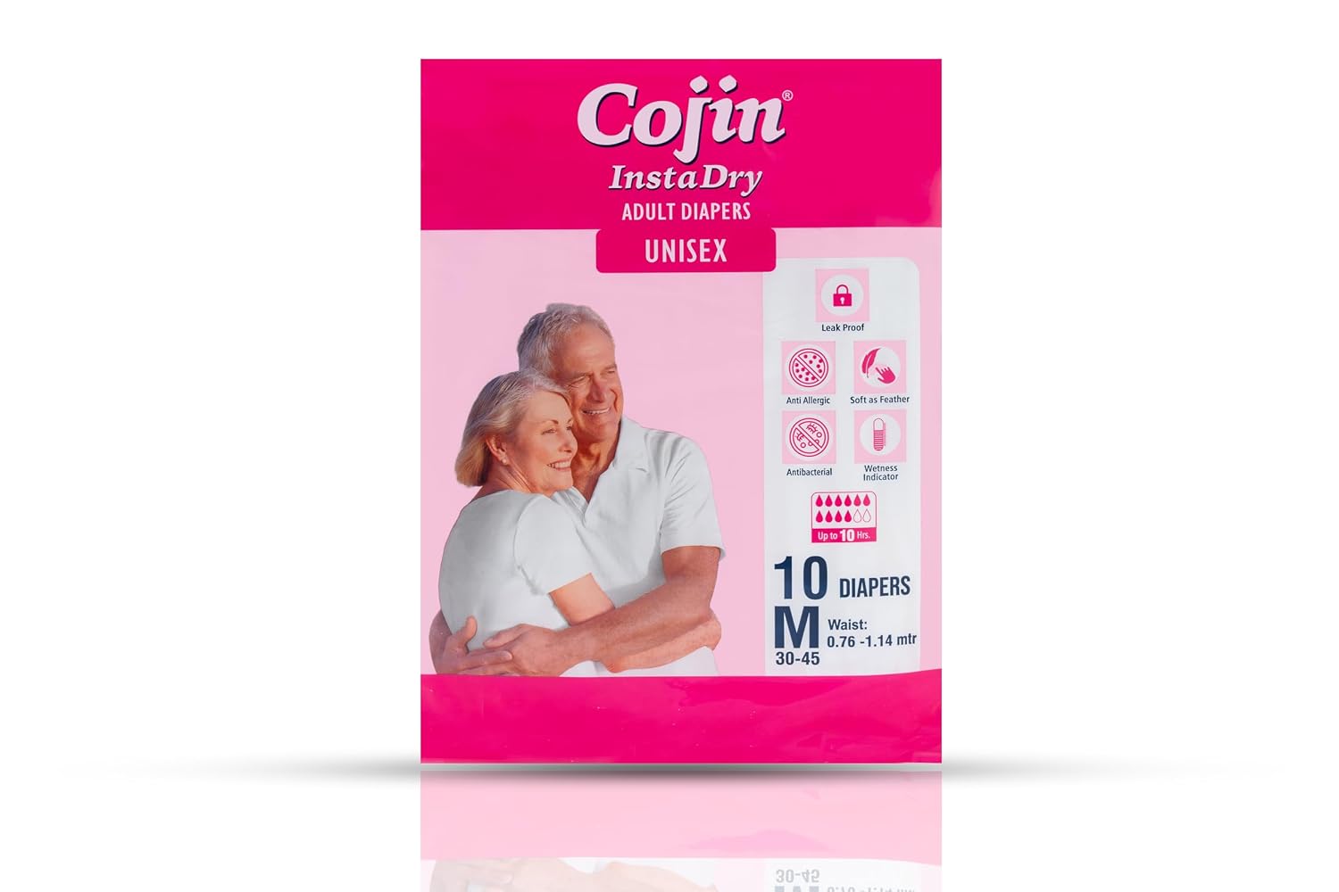 Insta Dry Unisex Adult Diaper|Tape Style (Size M, 30-45 Inches, Pack Of 1-10 Diaper Stick Pants)