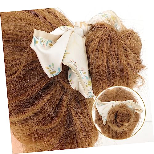 Silk Hair Scarf for Women Lightweight Floral Hair Ribbon Scarf Versatile Headband Neck Wrap present for Fashionable Accessories3